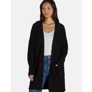 Time and Tru Women's Super Soft Cardigan Sweater Medium Black NWT